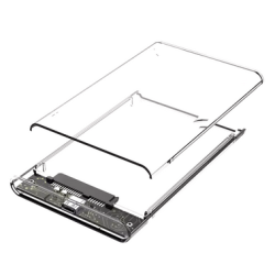 Case transparente para discos 2.5 púlgadas SSD o HDD SATA a USB 3.0