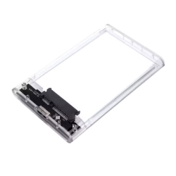 Case transparente para discos 2.5 púlgadas SSD o HDD SATA a USB 3.0