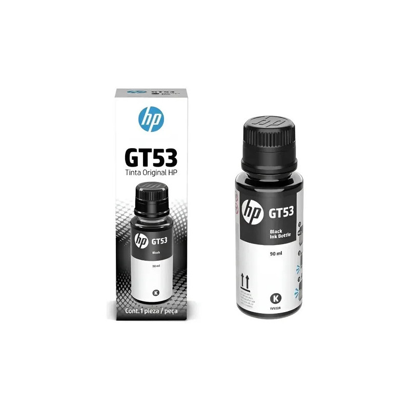 HP Botella de Tinta Negra GT53 90ML (1VV22AL)